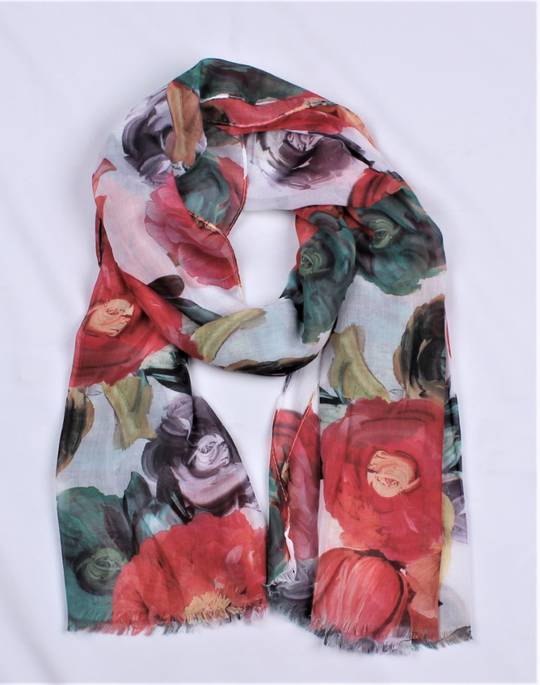Alice & Lily printed scarf orange Style : SC/4871ORE